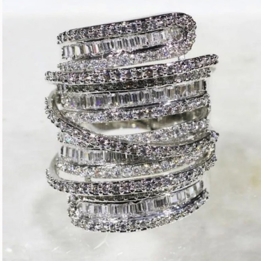 💎NEW adorable CZ sterling silver ring 💎 - Picture 2 of 5